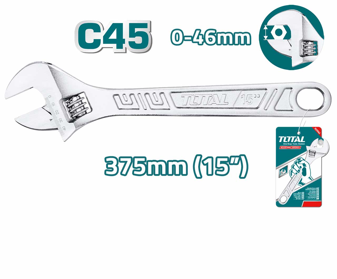 Total Adjustable Wrench THT1010153 Total